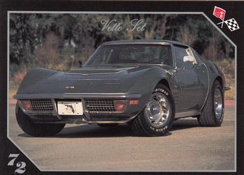 1991 Collect-A-Card Vette Set #33 1972  Corvette Sport Coupe Front