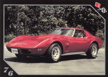 1991 Collect-A-Card Vette Set #43 1976  Corvette Sport Coupe Front