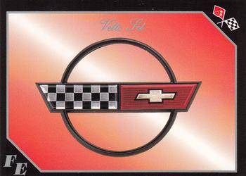 1991 Collect-A-Card Vette Set #89 Corvette Flag Emblem #16 of 16 Front