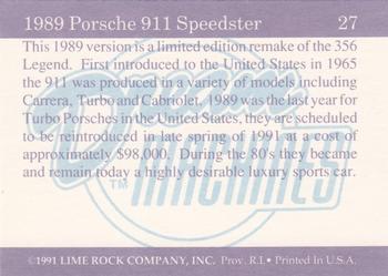 1991-92 Lime Rock Dream Machines #27 1989 Porsche 911 Speedster Back