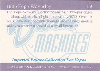 1991-92 Lime Rock Dream Machines #59 1906 Pope-Waverley Back