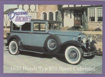 1991-92 Lime Rock Dream Machines #69 1933 Horch Typ 670 Sport Cabriolet Front