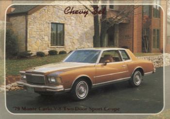1992 Collect-A-Card Chevy #76 '79 Monte Carlo V-8 Two-Door Sport Coupe Front