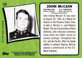 2009 Topps American Heritage #133 John McCain Back