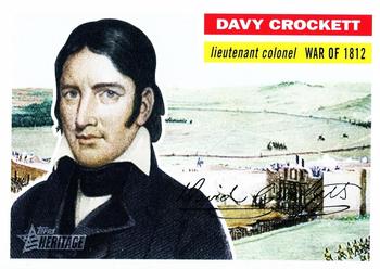 2009 Topps American Heritage #22 Davy Crockett Front