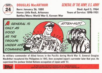 2009 Topps American Heritage #24 Douglas MacArthur Back