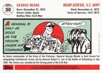 2009 Topps American Heritage #30 George Meade Back