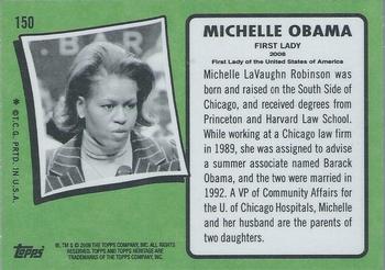 2009 Topps American Heritage #150 Michelle Obama Back