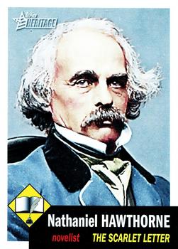 2009 Topps American Heritage #5 Nathaniel Hawthorne Front
