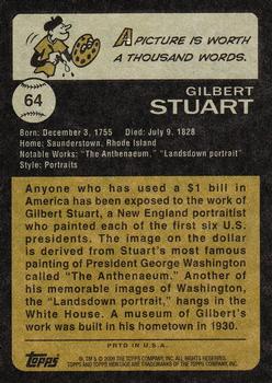 2009 Topps American Heritage #64 Gilbert Stuart Back