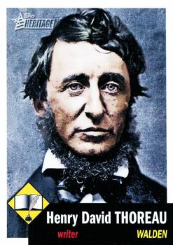 2009 Topps American Heritage #8 Henry David Thoreau Front