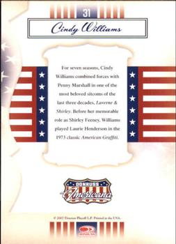 2007 Donruss Americana #31 Cindy Williams Back