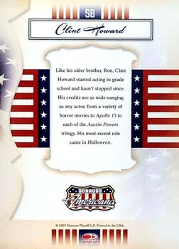 2007 Donruss Americana #58 Clint Howard Back