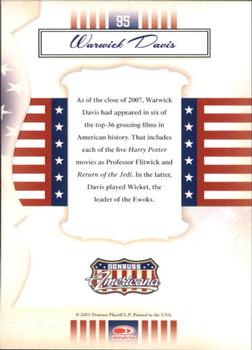 2007 Donruss Americana #95 Warwick Davis Back