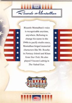 2008 Donruss Americana II #103 Ricardo Montalban Back