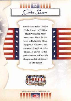 2008 Donruss Americana II #113 John Saxon Back
