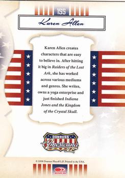 2008 Donruss Americana II #155 Karen Allen Back