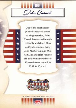 2008 Donruss Americana II #199 John Cusack Back