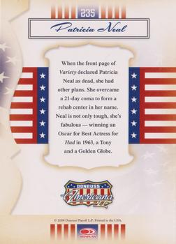 2008 Donruss Americana II #235 Patricia Neal Back