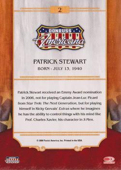 2009 Donruss Americana #2 Patrick Stewart Back