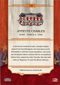 2009 Donruss Americana #10 Annette Charles Back