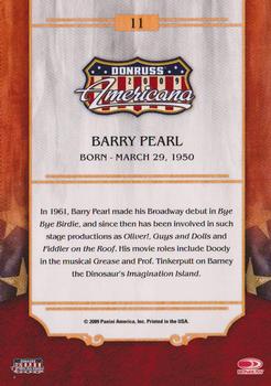2009 Donruss Americana #11 Barry Pearl Back