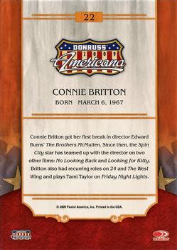 2009 Donruss Americana #22 Connie Britton Back