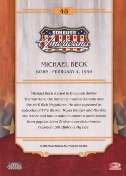 2009 Donruss Americana #48 Michael Beck Back
