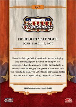 2009 Donruss Americana #67 Meredith Salenger Back