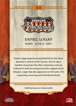 2009 Donruss Americana #83 Daniel Logan Back