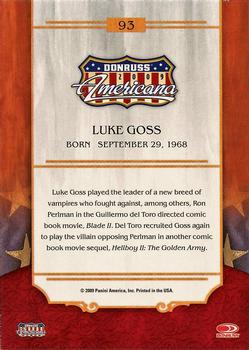 2009 Donruss Americana #93 Luke Goss Back