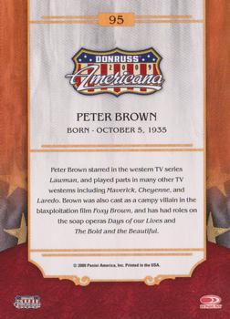 2009 Donruss Americana #95 Peter Brown Back