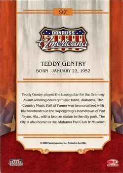 2009 Donruss Americana #97 Teddy Gentry Back