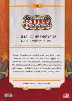 2009 Donruss Americana #100 Julia Louis-Dreyfus Back