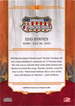 2009 Donruss Americana - Retail #12 Edd Byrnes Back