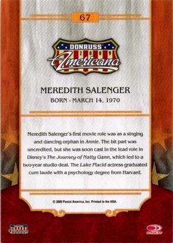 2009 Donruss Americana - Retail #67 Meredith Salenger Back