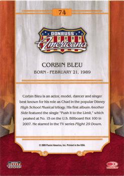 2009 Donruss Americana - Retail #74 Corbin Bleu Back