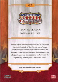 2009 Donruss Americana - Retail #83 Daniel Logan Back