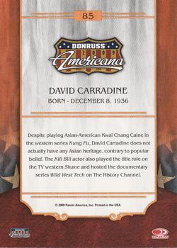 2009 Donruss Americana - Retail #85 David Carradine Back