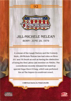 2009 Donruss Americana - Retail #92 Jill-Michele Melean Back