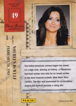2011 Panini Americana #49 Noureen DeWulf Back