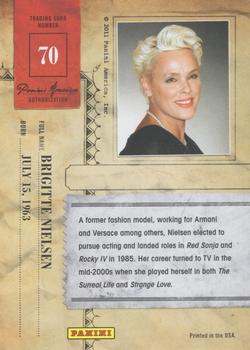 2011 Panini Americana Retail #70 Brigitte Nielsen Back