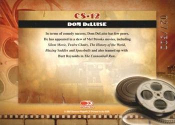 2007 Donruss Americana - Cinema Stars #CS-12 Dom DeLuise Back