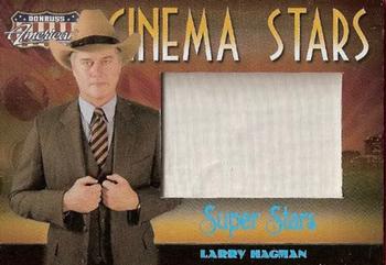 2007 Donruss Americana - Cinema Stars Material Super Stars #CS-20 Larry Hagman Front