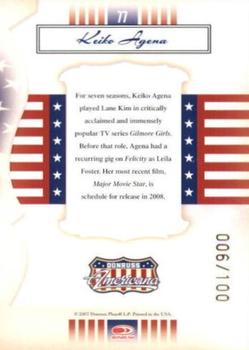 2007 Donruss Americana - Gold Proofs Retail #77 Keiko Agena Back