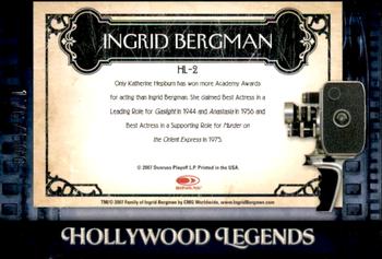 2007 Donruss Americana - Hollywood Legends #HL-2 Ingrid Bergman Back