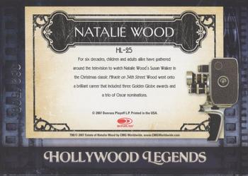 2007 Donruss Americana - Hollywood Legends #HL-25 Natalie Wood Back