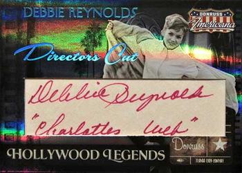 2007 Donruss Americana - Hollywood Legends Signature Directors Cut #18 Debbie Reynolds Front