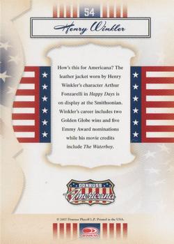 2007 Donruss Americana - Retail #54 Henry Winkler Back