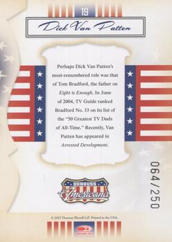 2007 Donruss Americana - Silver Proofs #19 Dick Van Patten Back